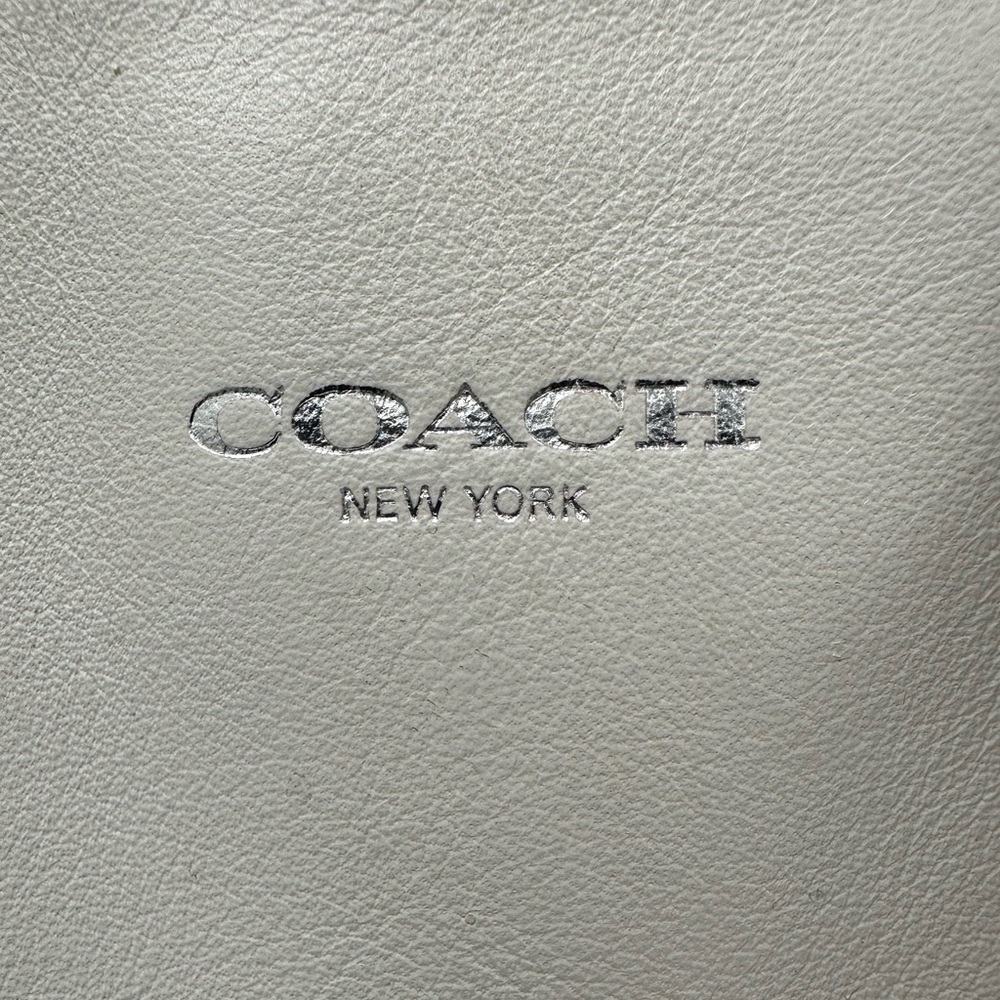 Coach Mini Tanner 48878 Chalk & Purple Colorblock Leather Crossbody - Picture 11 of 11